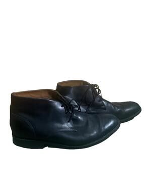 Clarks Gilman Mid Mens Sz 12 Black Leather Chukka Boots Ankle Mod Dress 26119708